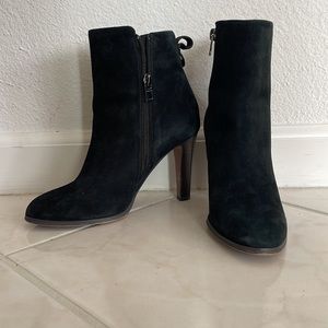 Coach suede high heel booties
